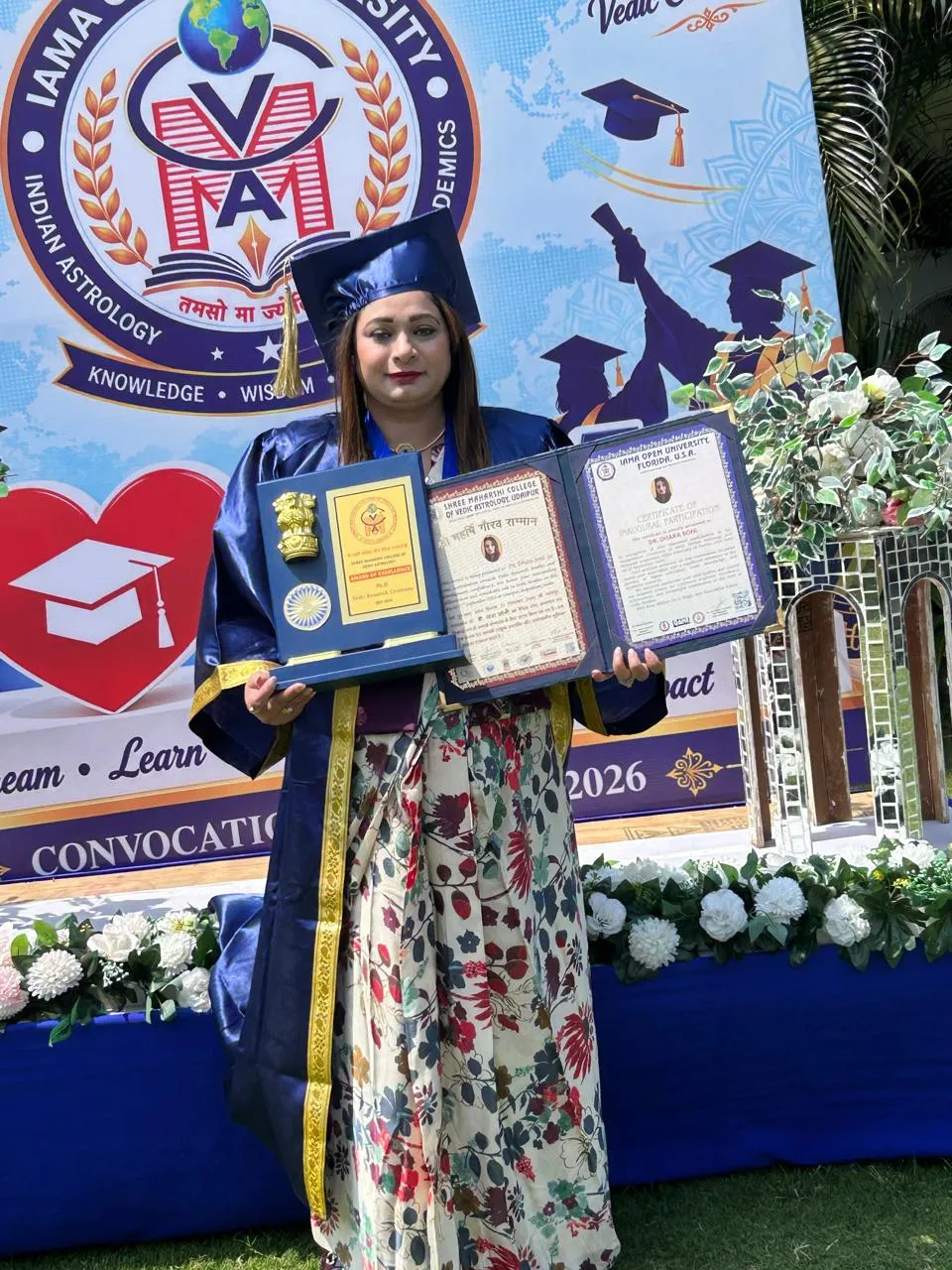 Gold Medal, Award of Excellence and certificates from Udaipur, India and Florida, USA
